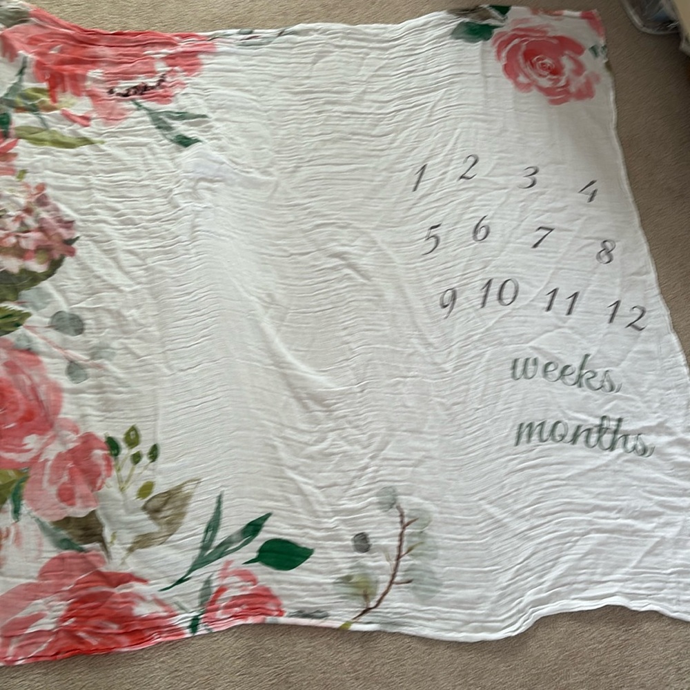 Itzy Ritzy milestone blanket